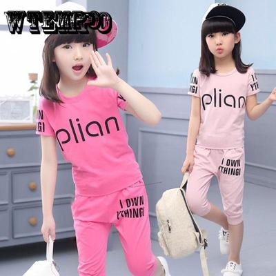 Marke T-shirt Hosen 2 stücke Kinder Baby Mädchen Outfits Lolly T-shirt Tops + kurze Hosen Kleidung Sets