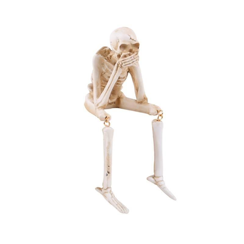Resin Skull Halloween Decoration Skeleton Craft Decorations Holiday Gifts Party