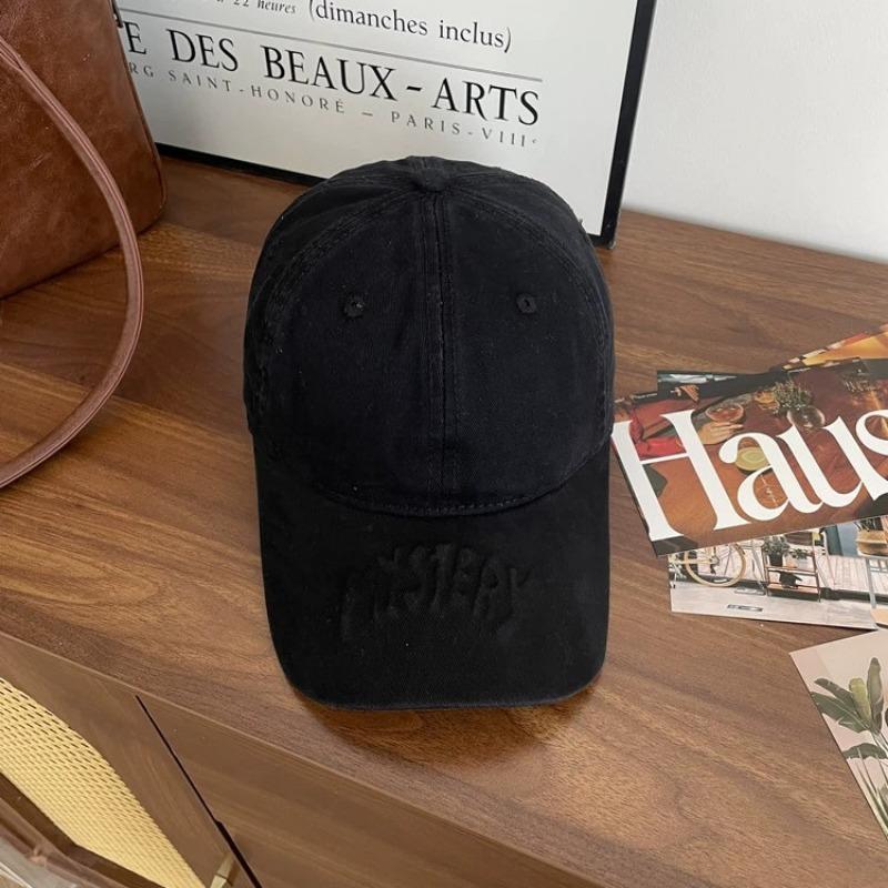 New cotton versatile big head circumference hat men's and women's indentation trendy baseball cap spring sunscreen cap