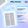10 Rows Voluminous Glue-Free False Eyelashes 5D Fluffy Thick False Apply Extension Natural Lash Easy Segmented Curling Eyelashes