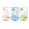 Bird Feeder Leakproof Anti Splashing Food Container Hanging Pet Cage Feeder for Cockatiel Finch Lovebirds Canary Budgerigar
