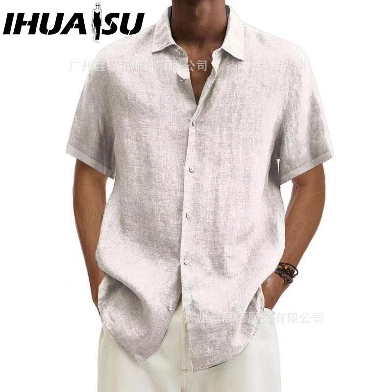 

Футболка с коротким рукавом IHUASU из хлопка, мужская модная свободная рубашка с коротким рукавом, напечатанная сострадательная рубашка S белый