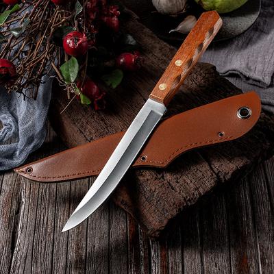 Kitchen Stainless Steel Fishing Knife Meat Fish Sushi Knife Fruit Vegetables Cutter with Knife Cover