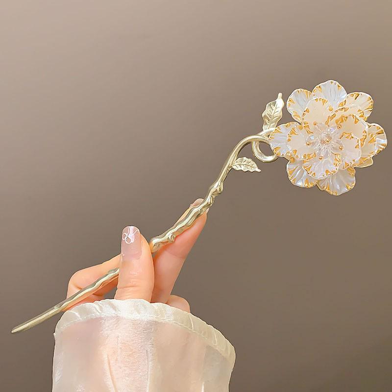 Tassel Flower Hairpin: Elegant Chinese Style Hanfu & Qipao Hair Accessory for Women