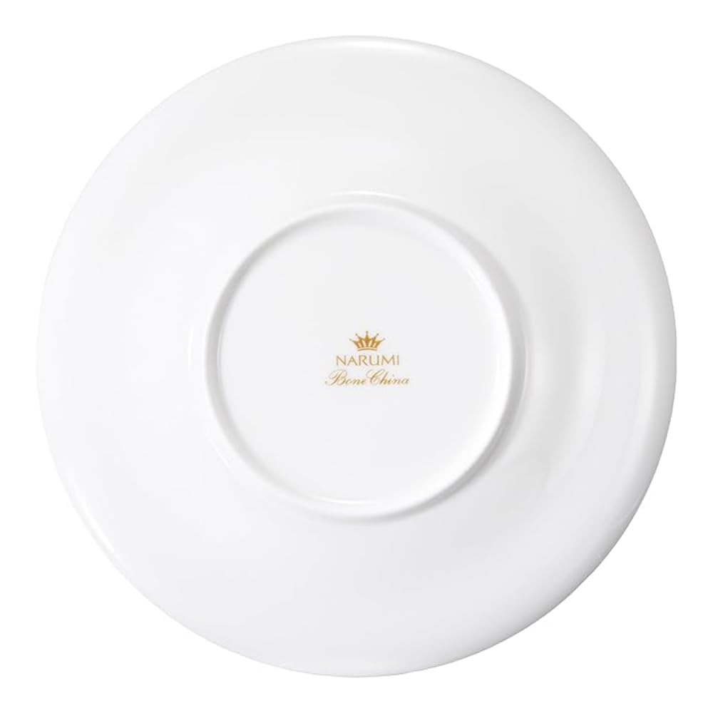NARUMI Waltz Plate, 16cm, White, Simple and Stylish, Rimmed, Microwave and Dishwasher Safe, 52215-6034