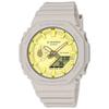 Casio G-Shock Mid-Size Watch, Made with Biomass Plastic, GMA-S2100NC-4AJF, Women's, Beige and Yellow