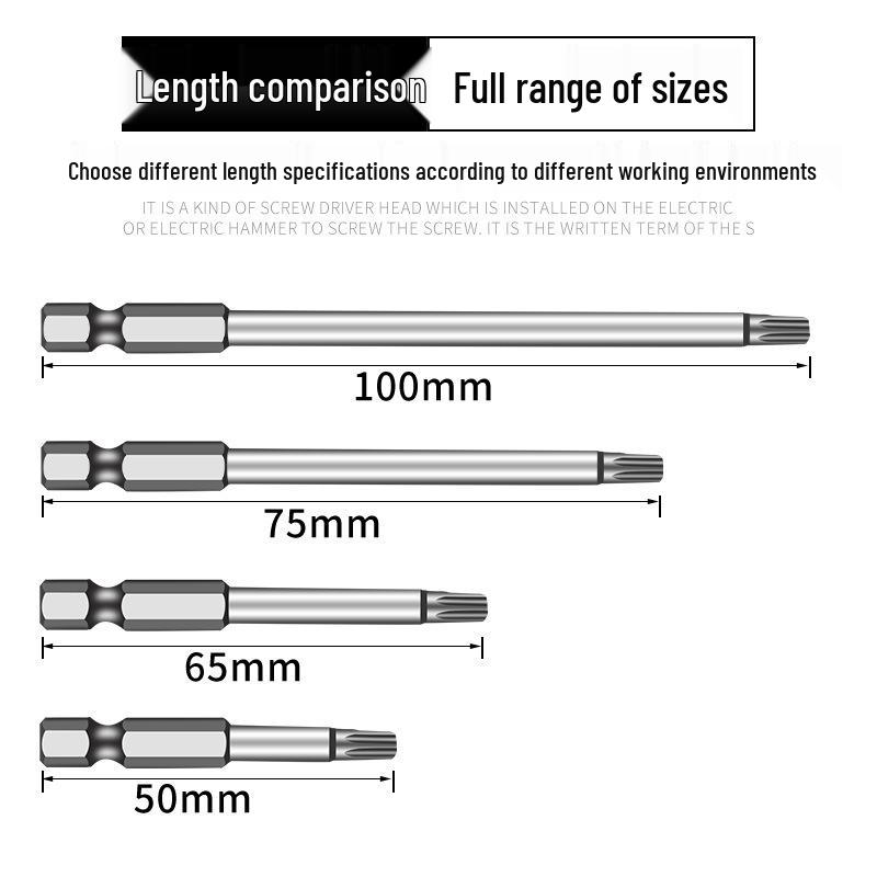 Magnetic Plum Blossom Screwdriver Replacement Bits T15 T20 T25 T30