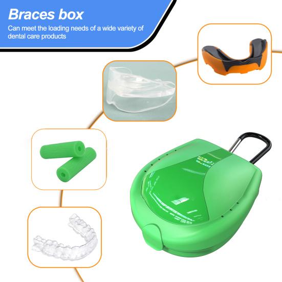 Sportovní držák na chrániče pro dospělé Box Taekwondo Chránič zubů Úložné pouzdro Přenosný Prachotěsný Plastový Fotbalový chránič zubů Fitness chrániče