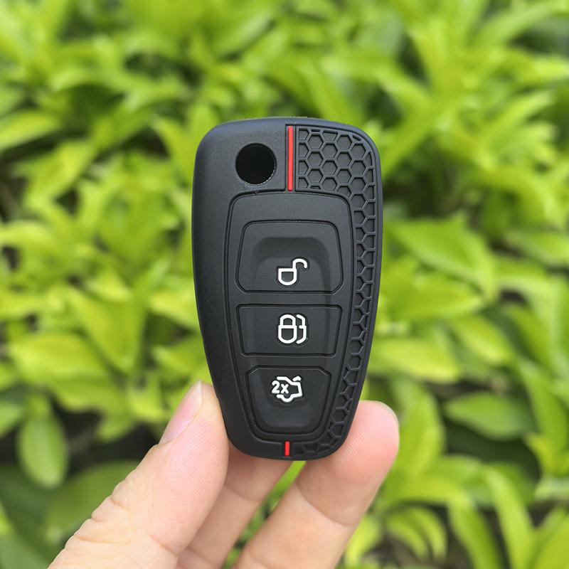 Silicone Car Remote Key Cover Case For Ford Ranger C-Max S-Max Focus Mk3 Galaxy Mondeo Transit Tourneo Custom