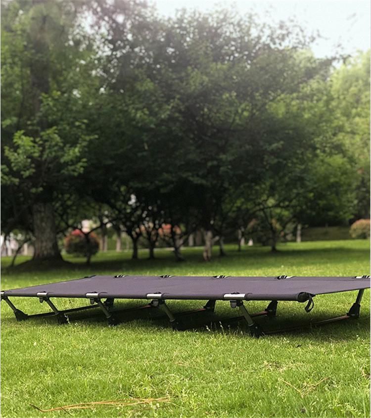 Portable Aluminum Folding Camping Cot for Outdoor, Beach, or Military Use