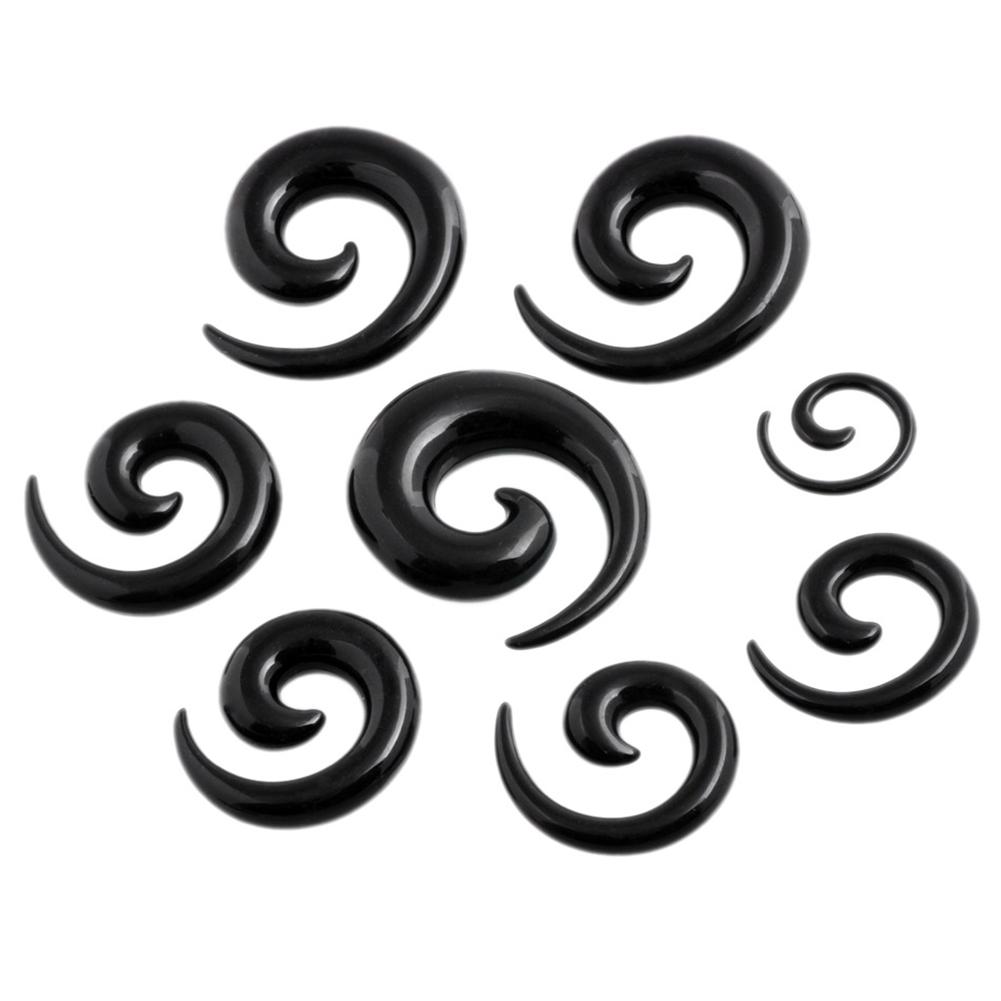 Bluelans Earrings Stretching Expandable 1.6-10mm Ear Acrylic Plugs Piercing Taper 54Pcs Jewelry