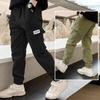 Pantalones de Trabajo para Niños - Estilo Primavera/Otoño Pantalones Casuales y Versátiles para Niños Mayores Pantalones con Puño