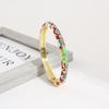 Cloisonné Open Enamel Color Block Handcrafted Bracelet