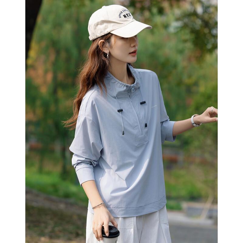 Demana Women s Eco Ice Algae Half-Zip Sweatshirt XL