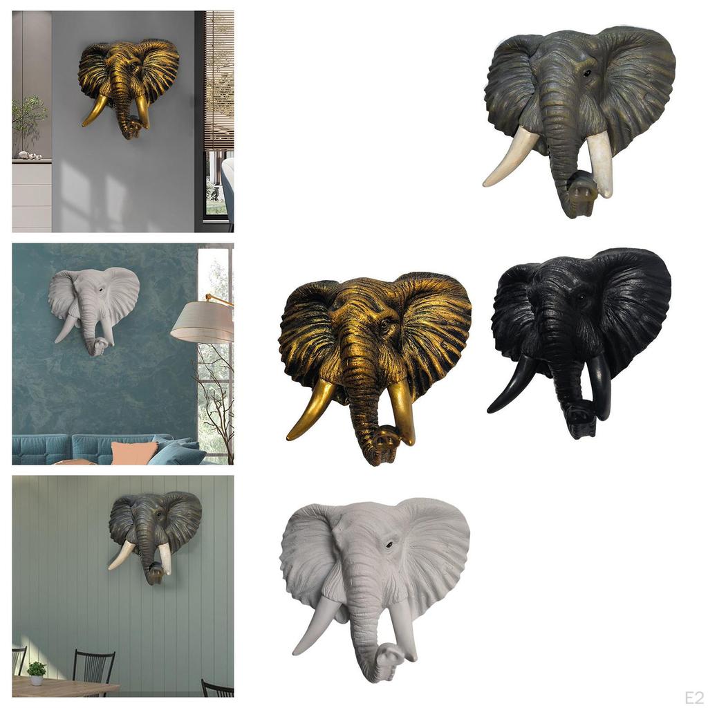 3 Statues pour Salon Finition Soignée Élégant Support Mural 20cmx9cmx21.5cm Apparence Exquise