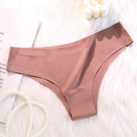 Braguitas para Mujer Sin Costuras Cintura Media Seda de Hielo Buena Transpirabilidad Color Sólido