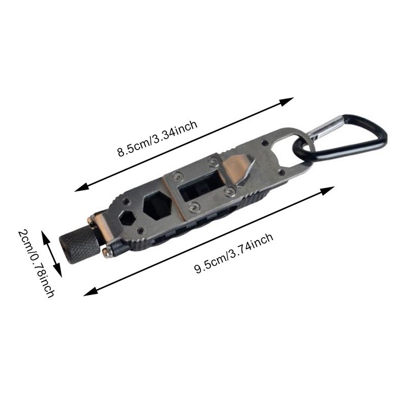 Mini Multifunctional Keychain Edc Outdoor Portable Stainless Steel Pocket Tools