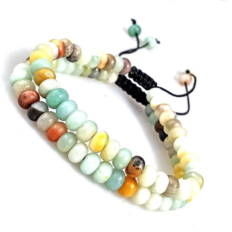 8mm Colorful Woven Yoga Energy Beaded Bracelet