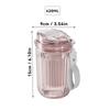 Portable Transparent Plastic Water Bottle With Tea Strainer&Rope Travel Sport Drinking Cup Heat-Resistant Drinkware