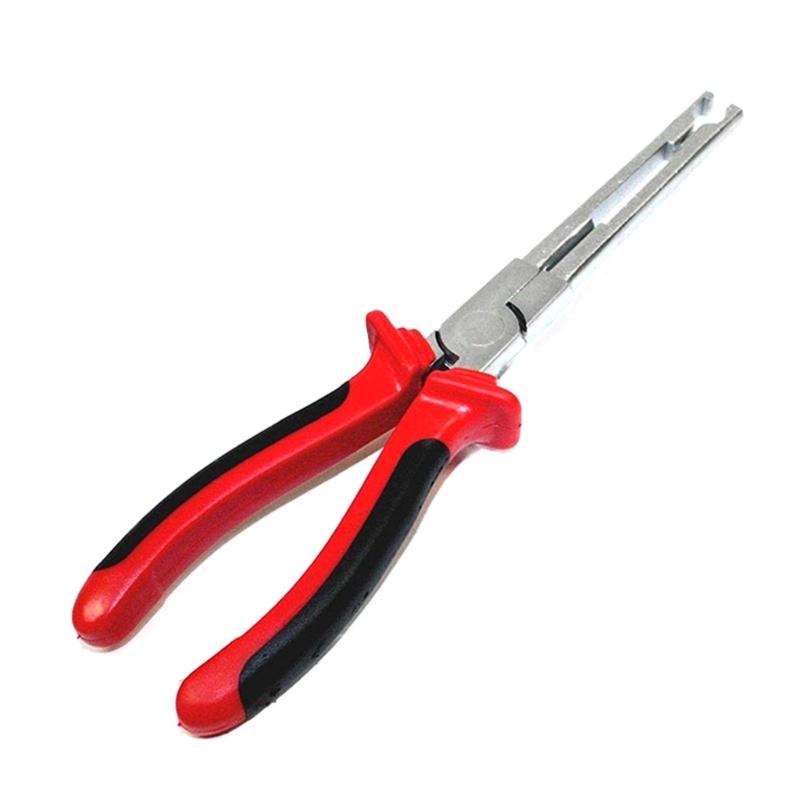Car Glow Plug Connector Removal Pliers Angle/Straight Jaw Tool for Car Engine Removal Tool for Hard-to-Reach Area 1