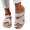 Slippers Women Summer Fashion Slip on Platform Wedges Sandals Casual Beach Shoes Peep Toe Non-slip Sandalias De Mujer