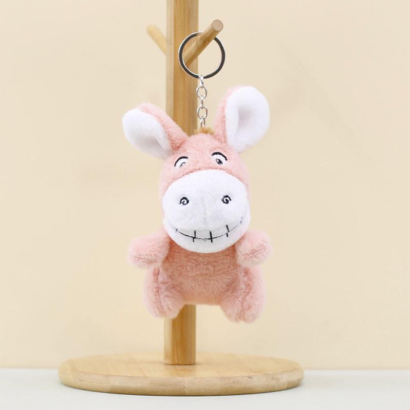 Adorable Plush Donkey Keychain Soft Stuffed Animal Toy Cute Donkey Doll