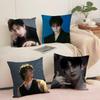 Singer Cha E-Eun W-Woo Cushion Cover Soft Short Plush Pillow Cover Smooth Cozy Texture Aesthetic Cushion Case Home Decor