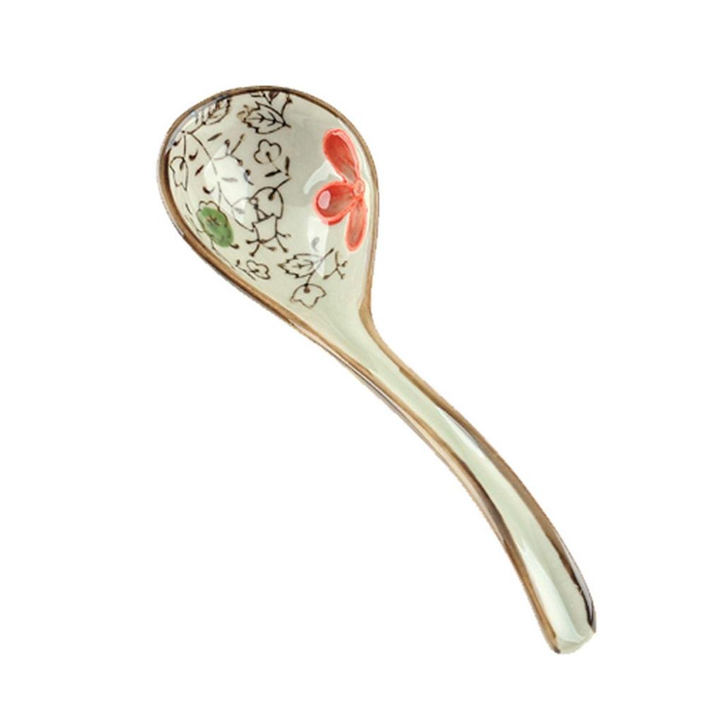 Baby Ceramic Mixing Japanese Style Dinnerware Cutlery Kitchen Utensil Tableware Soup Spoons