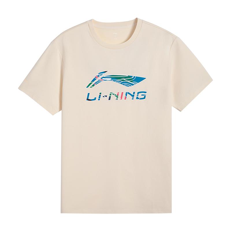 Li Ning T Shirt Unisex Cloud Apricot AHSW845-3 2XL