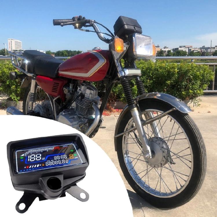 Motorcycle Dashboard LCD Digital Gauge Panel Instrument Cluster 12V Speed Odometer Enhanced Visibility for CG125 CG150