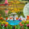 Waterfall Hanging Bird Bath Fountain Garden Courtyard Terrace With Fountain Bird Bathroom With Hook Bird Drinking Tray Outside