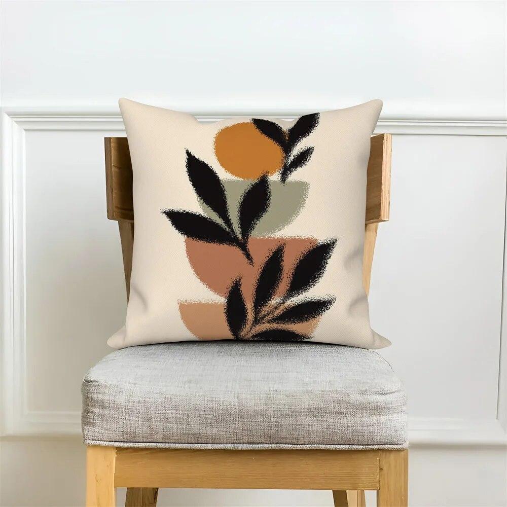 Pillowcase Home Decor Sofa Nordic Decorative  Abstract Geometric Plant Cushion