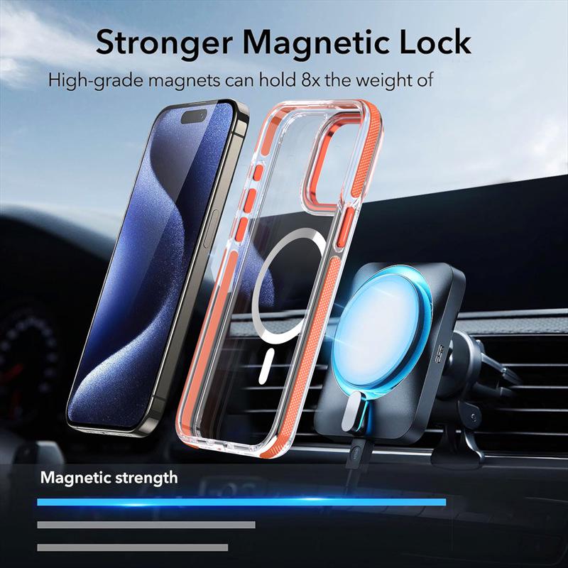 Magnetic Case for iPhone 16 Pro Max - Transparent, Premium Feel, Niche Design
