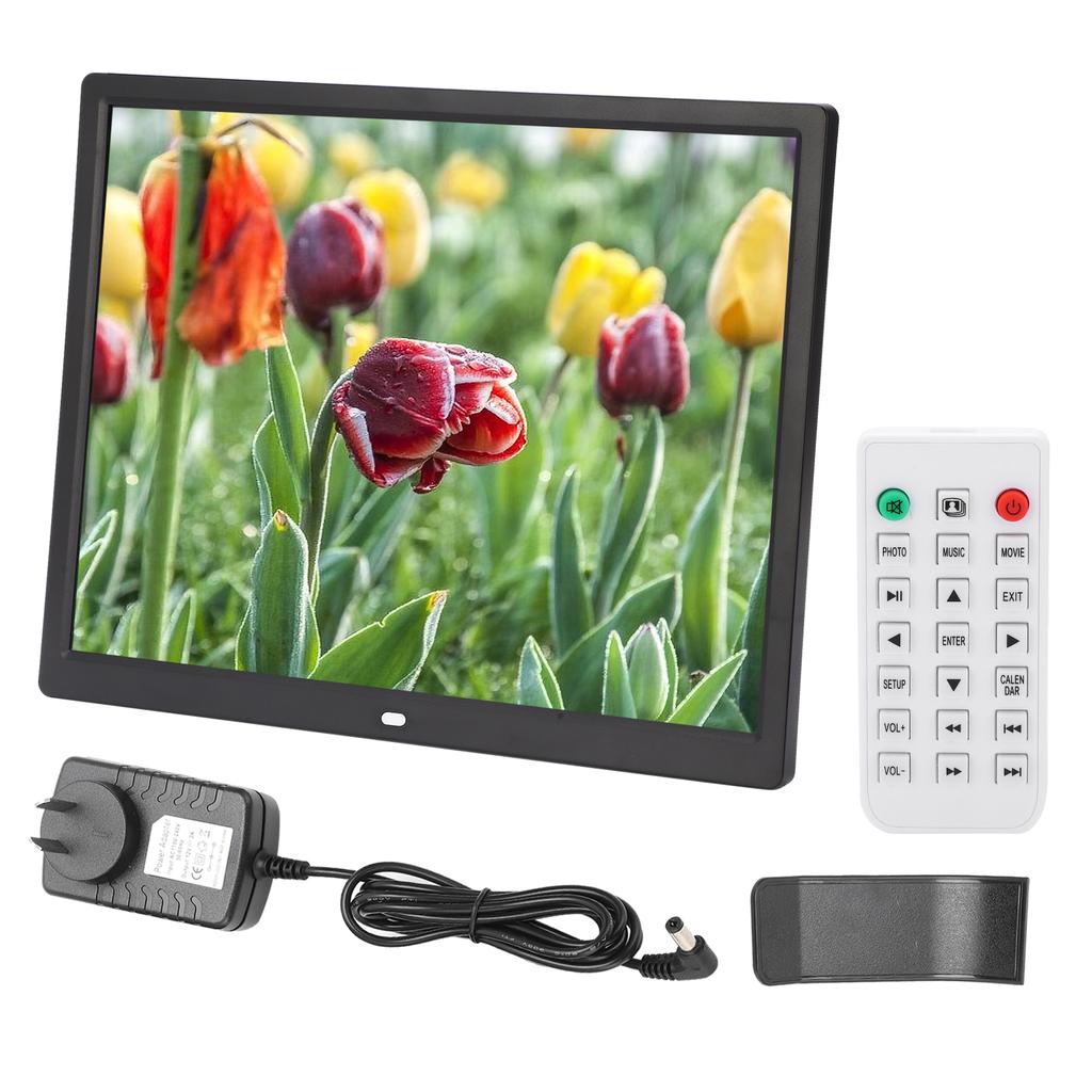 1024x768 Digital Frame 15in HD Digital Photo Frame 1024x768 Resolution Support MP3/MP4/Image Playback 100V‑240V