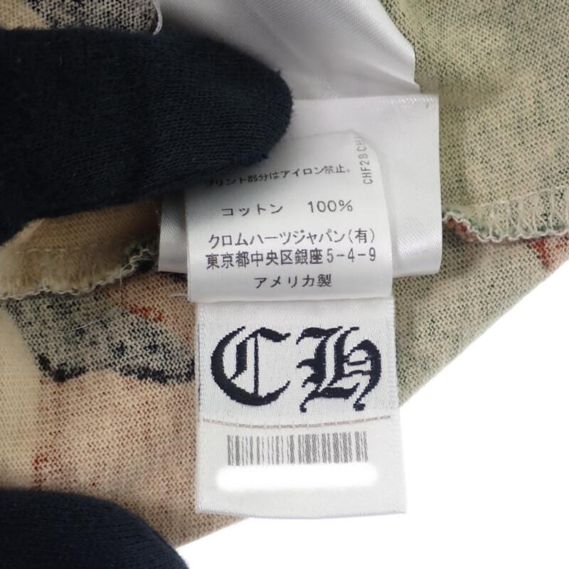 CHROME HEARTS  XL Short sleeve T-shirt camouflage cotton mens