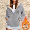 Women's Fashion Casual Sweatshirt Loose Zipper Cardigan Long Sleeve Hooded Jacket