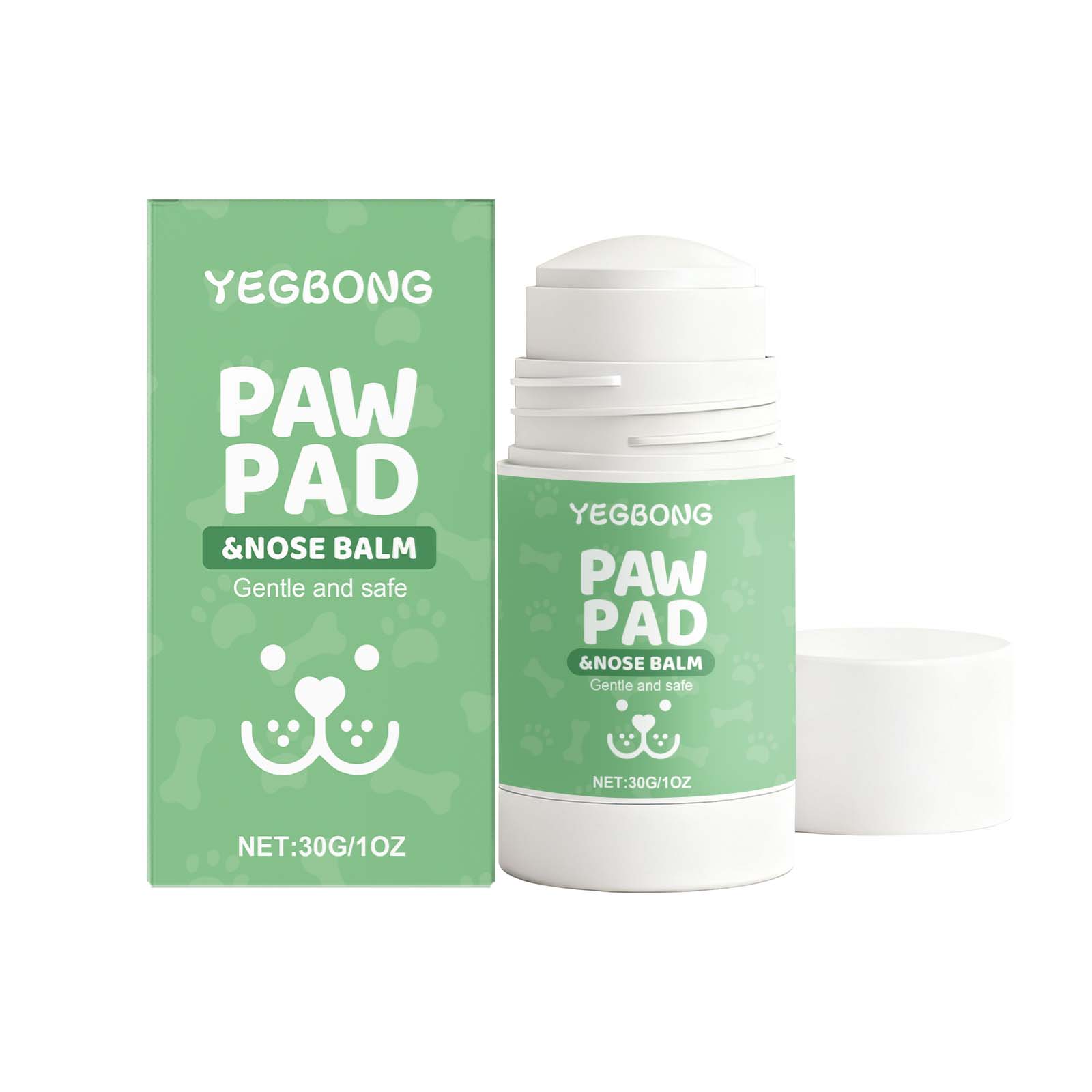 Yegbong Pet Nourishing Paw Cream – Mild, Moisturizing, and Hydrating Cream for Pet Feet, Footpads, and Paw Care