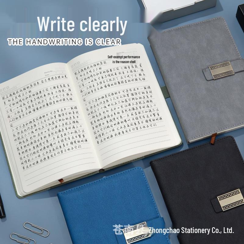 A5 Business Meeting Notebook with Buckle - Daily Planner & Journal