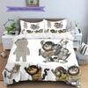Where the Wild Things Are Pattern Bedding,Quilt Set Quilt Cover Pillowcase Home Birthday Gift(1 * duvet cover + 2 * pillowcase, without core)
