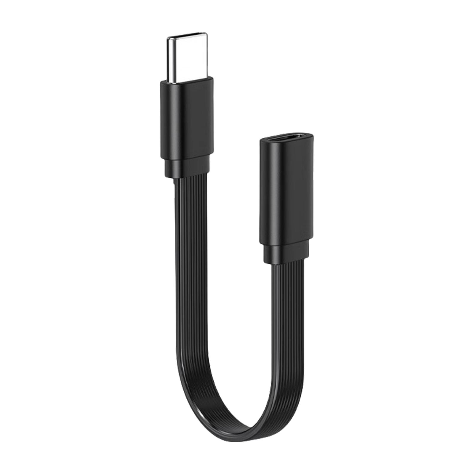 

Удлинительный кабель USB C с одним изгибом/прямой головкой, короткий шнур для передачи данных для планшетов, телефонов, ноутбуков, поддержка передачи данных со скоростью 480 Мбит/с 10