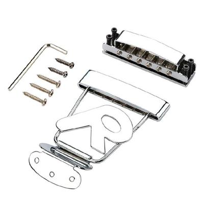 6 String Guitar Trapeze Tailpiece with Bridge Cover And Base Plate Electric Guitar Tailpiece Guitar Replacement Part