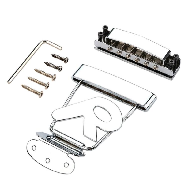 6 String Guitar Trapeze Tailpiece with Bridge Cover And Base Plate Electric Guitar Tailpiece Guitar Replacement Part 1