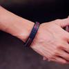 Noter Men Leather Bracelet Detachable Black Buckle Bangle Homme Birthday Gift For Boyfriend Punk Jewelry Accessories Pulseras