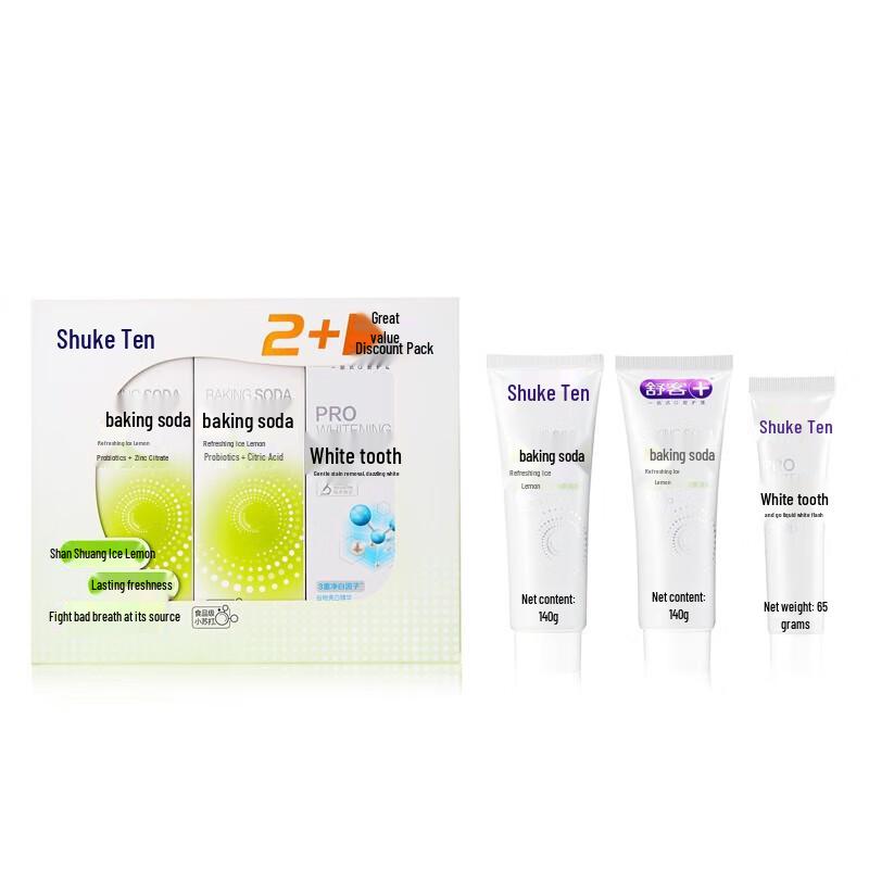 Shuke+ Baking Soda Whitening Toothpaste Set