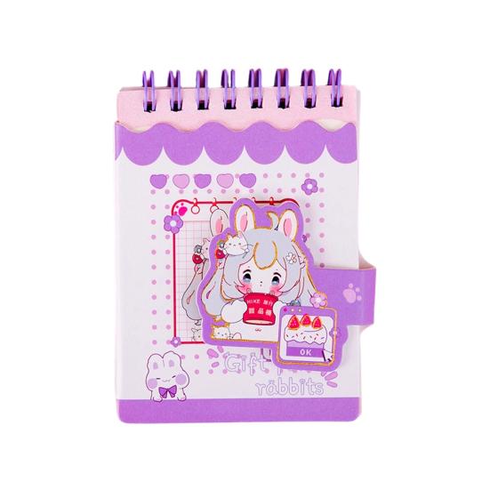 Cartoon Animal Pocket Notebook Wire Bound Memo Notepad 3D Rabbit Girl Panda Duck Mini Spiral Notebook School Office Supplies