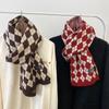 Argyle Knit Winter Scarf - Unisex Christmas & New Year Style