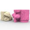 Multipurpose Dog Vase Silicone Mould Versatile Resin Cast Set for Home and Office Decoration and Jewelry Storage