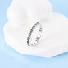 Authentic Copper Metal Metal CZ Simulated Diamond Rings Bands Designed For Women Colored Zirconium Ring Trendy Fashion Party Perfect Gift