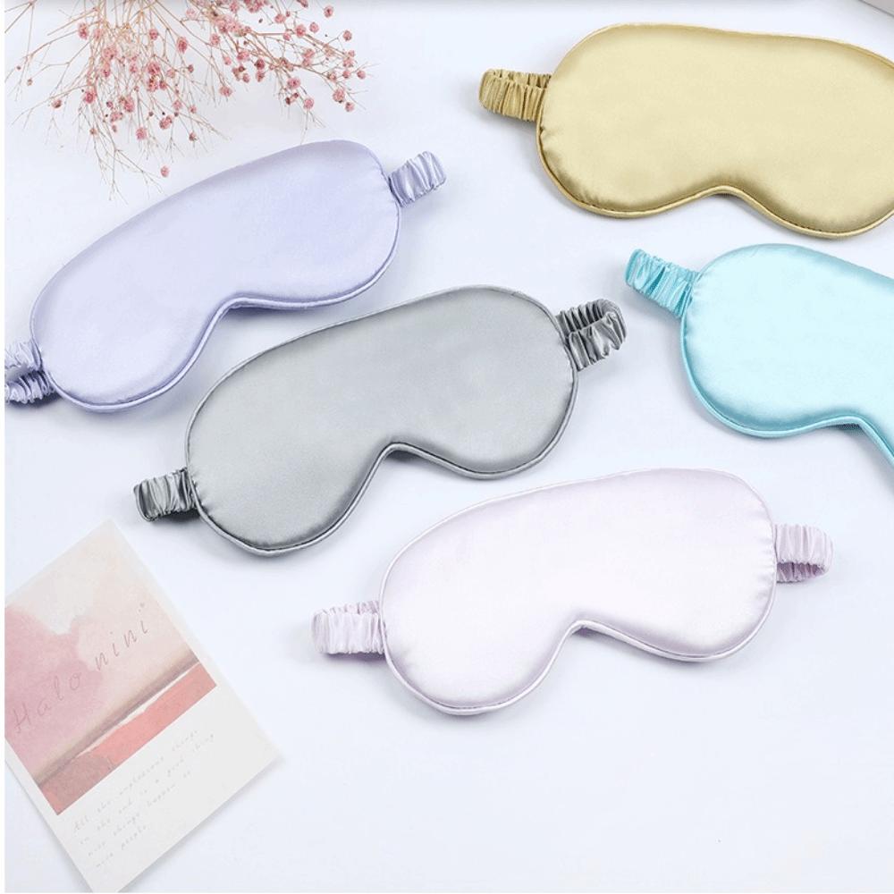 Breathable Sleep Mask Polyester Breathable Eye Mask Simulation Silk Eye Mask Travel Use