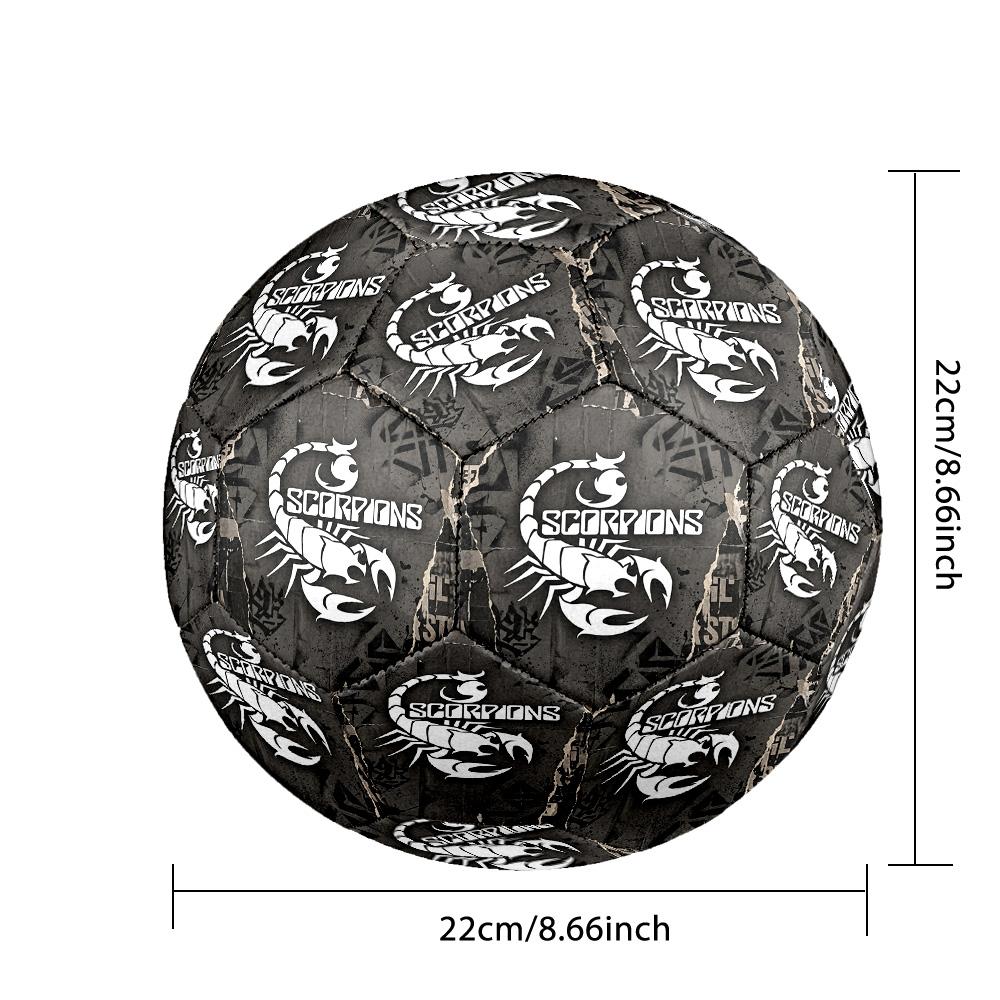 Pallone da Calcio Standard 5 con Stampa di Scorpioni Resistente agli Urti?Palla Assorbente Per Allenamento Partita Gioco all'Aperto